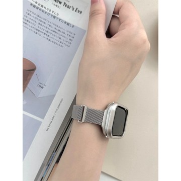 《台灣出貨》適用 APPLE WATCH 細版穿扣錶帶 磁吸錶帶 米蘭錶帶 S11 S10 44mm 46mm 女士錶帶