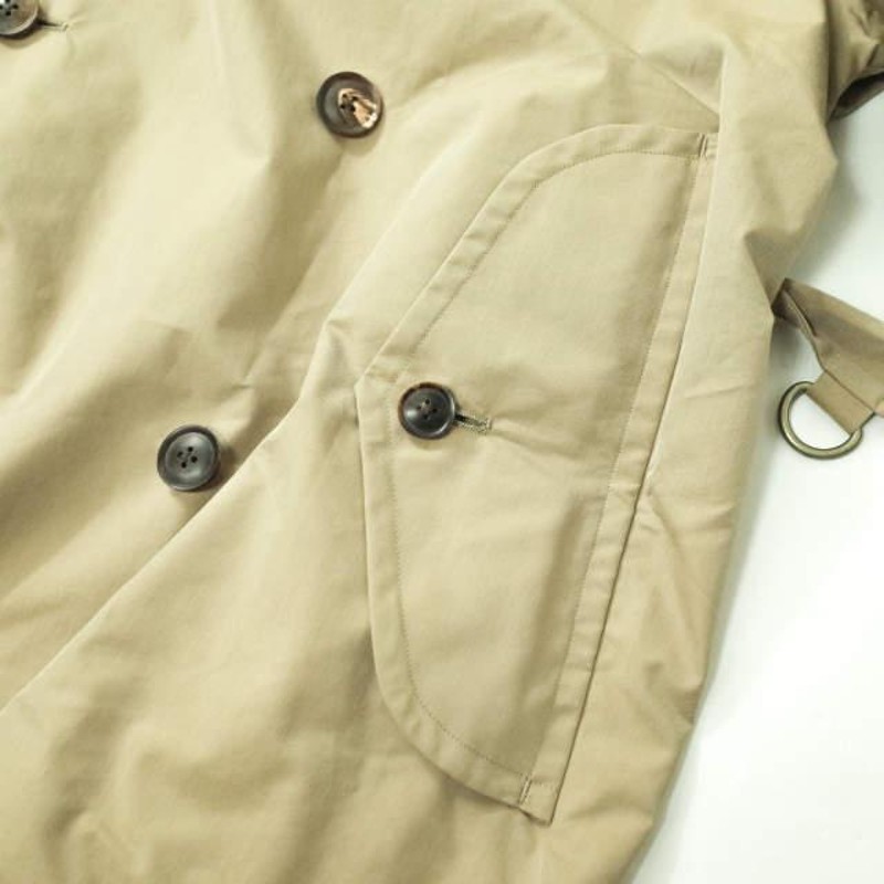 AURALEE オーラリー 20SS FINX POLYESTER BIG TRENCH COAT フィンクスポリエステル ビッグトレンチコート  A20SC01FP 3 BEIGE mc68231 | LINEブランドカタログ