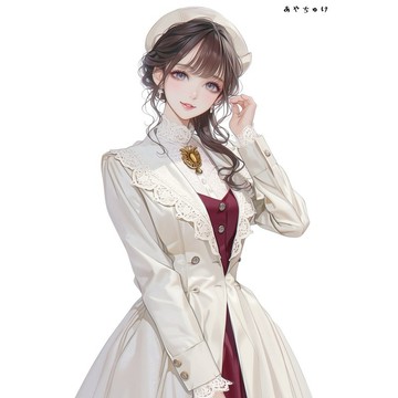 【9 月新作】07-142-0023 人物貼紙 幻想復古浪漫喫茶