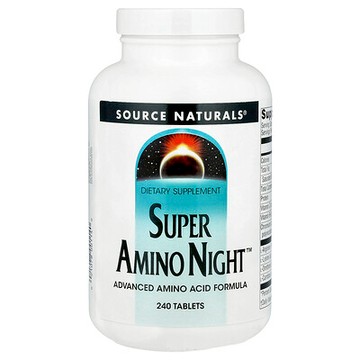 Source Naturals, Super Amino Night夜間氨基酸補充片，240片