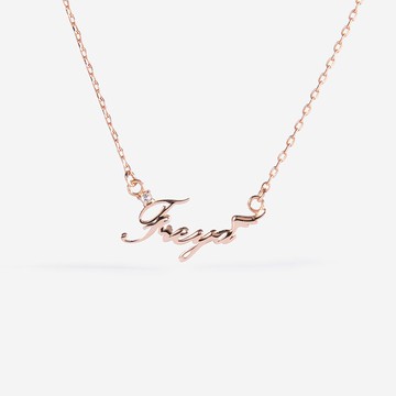 【客製化禮物】英文姓名項/手鍊_迷你尺寸 | 歐陸風。宮廷斜體字