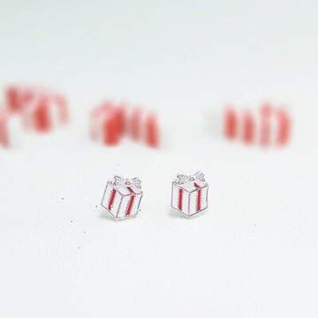 現貨+預購 925純銀耳環聖誕耳飾-聖誕樹禮物聖誕老公公生日聖誕節禮物女飾品3款73qp81【獨家進口】【米蘭精品】