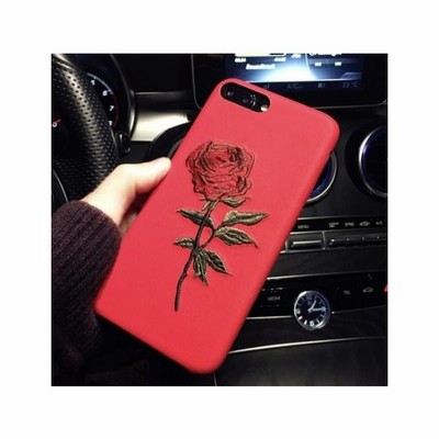 Iphonex Xs 赤 ケース 薔薇 バラ 刺繍 オシャレ 可愛い カバー 通販 Lineポイント最大get Lineショッピング