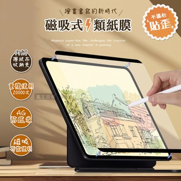 Antiglare 2026 iPad Air8 11吋 M4 磁吸可拆式類紙膜 繪畫筆記專用膜保護貼