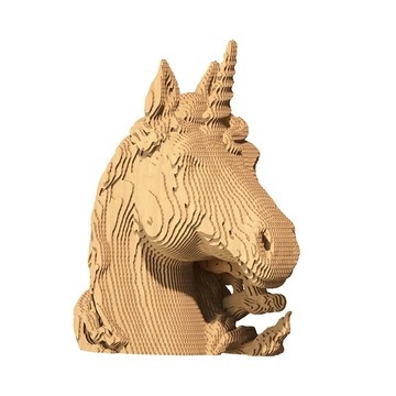 【烏克蘭 Cartonic 3D立體拼圖】UNICORN 獨角獸  | 3D立體拼圖 | 紙板藝術