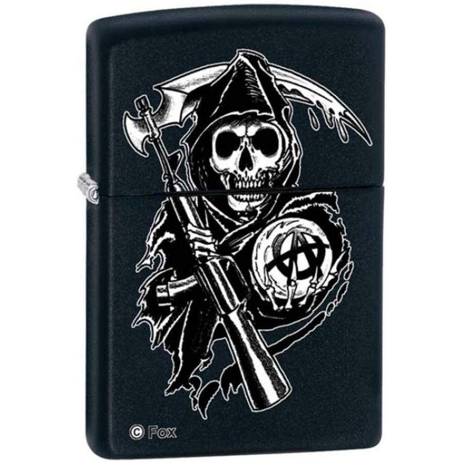 Sons Of Anarchy Black Matte Zippo Lighter -*Free Engraving on Backside