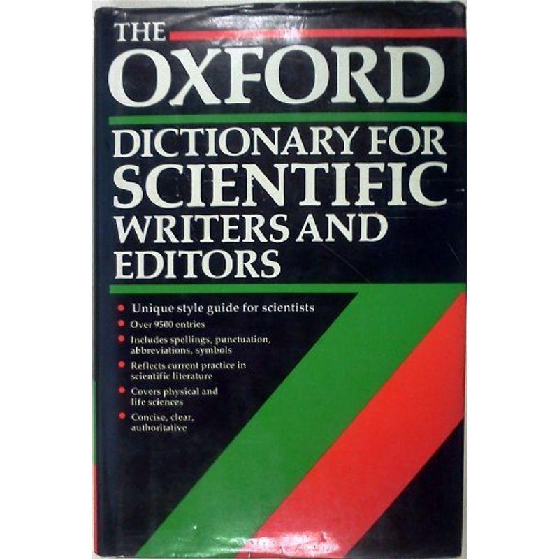 The Oxford Dictionary for Scientific Writers and Editors