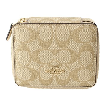 COACH 滿版LOGO皮革收納盒