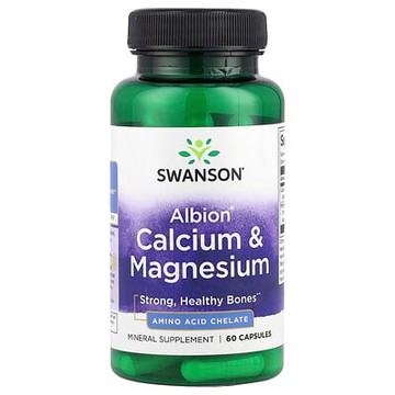 Swanson Vitamins, Albion® 鈣和鎂，60 粒膠囊