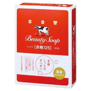 滋潤牛奶香皂(紅色)-牛乳石鹸(2入)  玫瑰滋潤