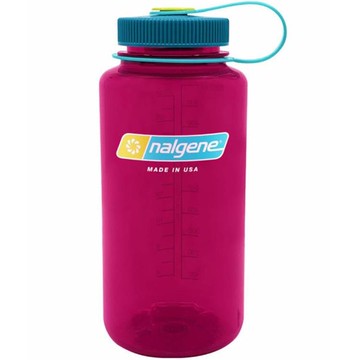 Nalgene 寬嘴水壺/運動水瓶/寬口瓶 Tritan 1000cc 美國製 2178-2074 茄色