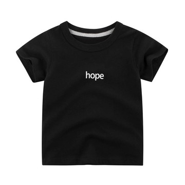 27KIDS - 純棉短袖上衣-hope-黑色