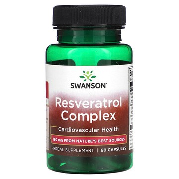 Swanson Vitamins, 白藜蘆醇複合物，60 粒膠囊