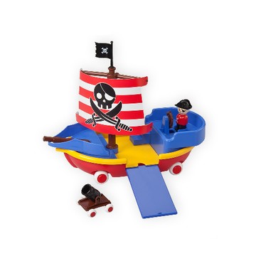 VIKINGTOYS 探險海盜船 瑞典品牌 原裝進口 專為幼童設計的安全玩具 通過全球多項檢驗  40 x 21 x 28cm  1組