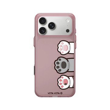 iPhone 17 Pro Max Clear (相機按鈕) 晶醺玫 - VITA VITA．塔仔是隻貓 - 贊成先吃飯