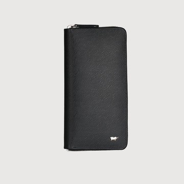 【免費升級送禮包裝】羅根-A24卡全開拉鍊長夾-黑色/BF569-305-BK