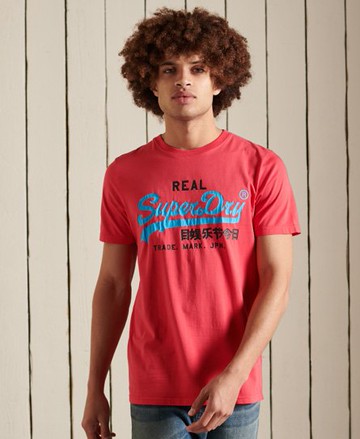 Superdry Men's Men's Vintage Logo American Classic T-Shirt Red / Campus Red - Size: Xxxl