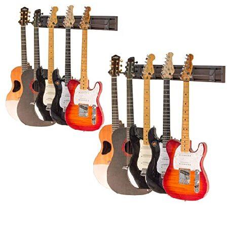 String Swing Guitar Wall Mount 96 Inch Rack for 10 Acoustic, Electric, or Bass 10 Pivoting Steel Hangers and Two 48” Solid Aluminum Slatwal並行輸入