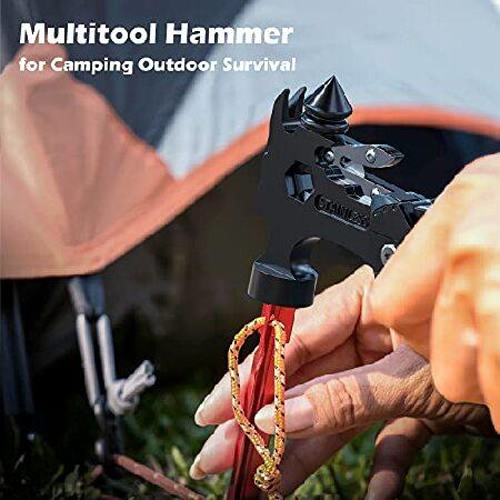 Upgraded Hammer Multitool Gift for Men Dad,16-in-1 Portable Multi Tool Pliers Survival Camping Gear,Cool Gadgets for Hiking Outdoor,Christmas Stocking