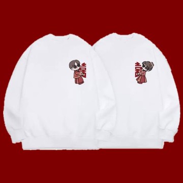 領證登記拍結婚照情侶裝衛衣春秋冬新款潮流小眾設計感情侶衛衣