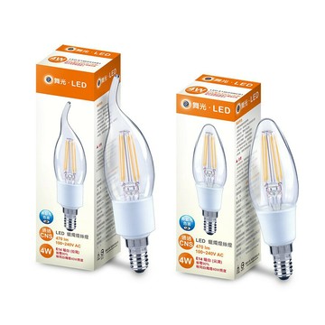 舞光 4W 燈絲燈 拉尾 LED-E14ED4TAR1 尖清 LED-E144WCR1【高雄永興照明】【APP滿額下單4%點數(單一帳號最高1000點)】7/31止