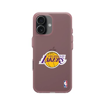 iPhone 17 Clear (相機按鈕) 晶醺玫 - NBA - Logo-洛杉磯湖人 L.A. Lakers