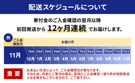 冷凍ほたて貝柱12ヶ月定期便