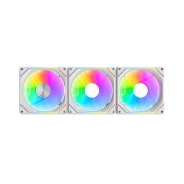 darkFlash Gauss G24 ARGB 反葉 3合1 2000轉 PWM Hydro軸承 磁軌風扇《白》