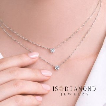 IS DIAMOND IGI 30分鉑金台 D/ VS高規格 鑽石項鍊/套鍊 經典款 任選(培育鑽石)