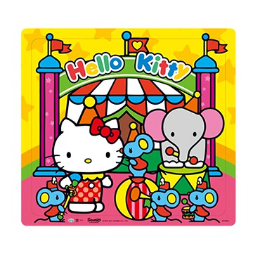 世一 Hello Kitty小小馬戲團拼圖  100片  親子互動益智玩具  1組