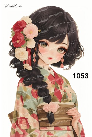 1053 原創貼紙 原創人物貼紙 貼紙 標籤 りまりま RimaRima