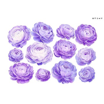 【10月新品4】20-22-0119 裁切紙・拼貼素材 陸蓮花