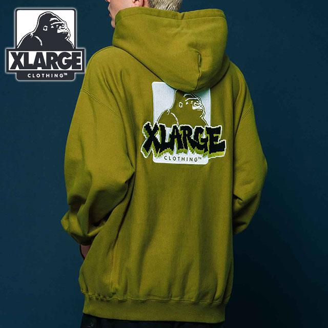 エクストララージ スウェット ジップパーカー L イエロー XLARGE トレーナー メンズ   【230910】