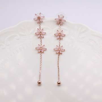 【小Ken先生】韓風｜低致敏｜銀針｜花草系列｜六朵思念的花｜耳環｜可改夾式