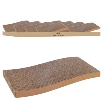 高精寵物 貓抓板 S型  顏色隨機  8個  44.5 x 20 x 3cm