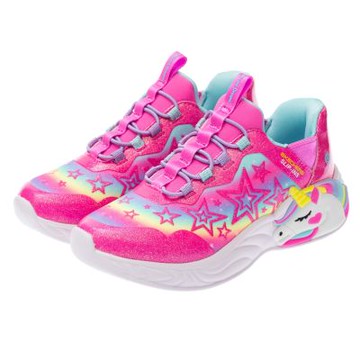 SKECHERS 女童系列 女童鞋 燈鞋 運動鞋 UNICORN DREAMS - 302296LPKMT