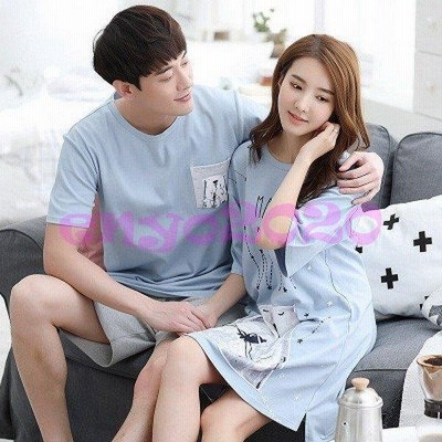 カップル ペア パジャマ 夏 カップル パジャマ パジャマ お揃い 夏 パジャマ レディース かわいい パジャマ メンズ 大きいサイズ ペアパジャマ 半袖 通販 Lineポイント最大get Lineショッピング