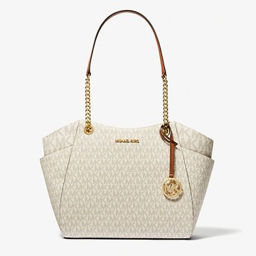 MICHAEL KORS - 經典款荖花托特包 (香草白)