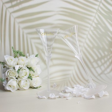 客製化禮物|名字雕刻香檳對杯 生日禮物紀念禮物節日禮物 送女友