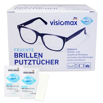 德國 DM Visiomax 拭鏡布 52片 拋棄式眼鏡布 擦拭布 眼鏡布 一次性眼鏡清潔濕巾