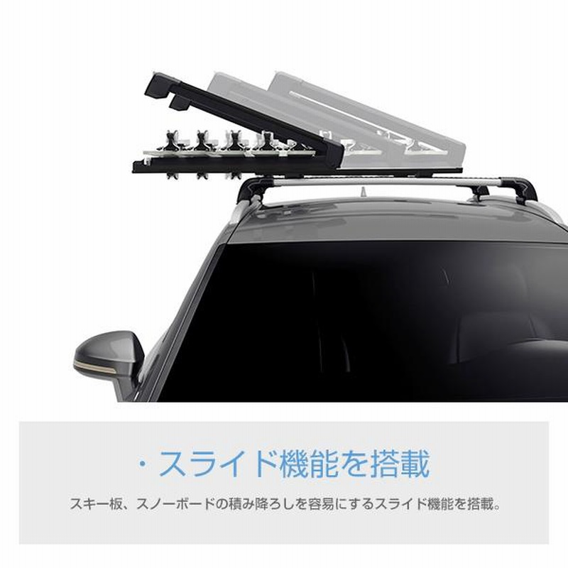 THULE ルーフキャリアベースバーとスキー、ボードキャリア THULE ルーフキャリアベースバーとスキー、ボードキャリア