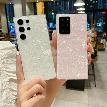 幻彩貝殼紋適用三星s25手機殼s21/s22+透明s24ultra保護套s25ultra時尚女款s23ultra簡約s20/s24FE軟殼s23FE