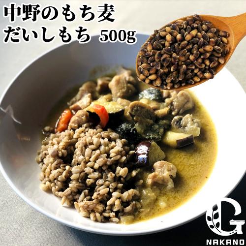 大分県豊後大野市清川町産 中野のもち麦 だいしもち 500g むらさきもち麦 麦ごはん 食物繊維をプラス 農事組合法人グリーン法人中野