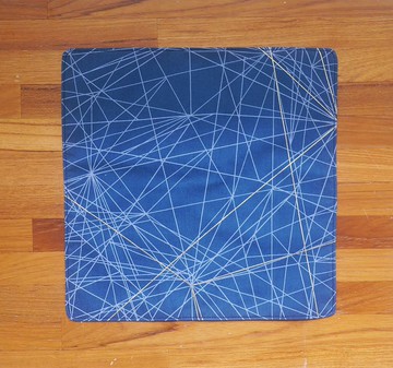 台灣純棉手帕=千絲萬縷=藍(共3色)