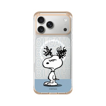 iPhone 17 Pro Max ClearX (MagSafe 兼容) 暖透橘 - 史努比 Snoopy - 不開心