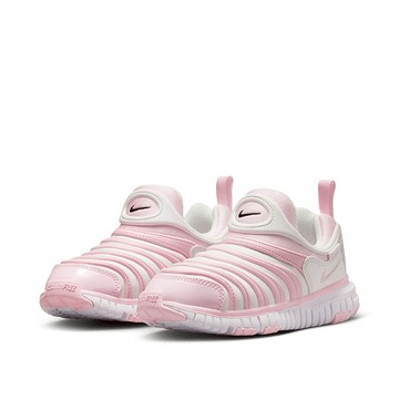 【NIKE】DYNAMO FREE PS 運動鞋 童鞋 中童 兒童 毛毛蟲鞋 套腳式 粉白 343738-637
