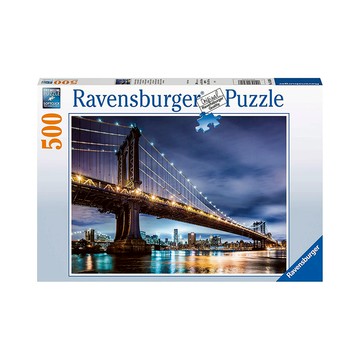 Ravensburger 德國維寶 拼圖 紐約不夜城 Set 500片  拼圖尺寸 ca. 49 x 36 cm  1盒