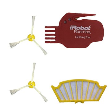 [玉山最低網] Roomba五代系列專用三腳側刷濾網組(濾網x 1,邊刷x 2, 刀片x 1)  $498