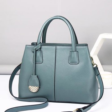 【伊卡柔Ikary】新款時尚百搭真皮女士托特包(6066湖水綠)