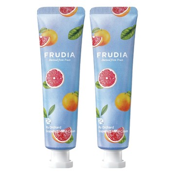 FRUDIA 台灣公司貨 文青果社 輕盈保濕護手霜 葡萄柚  30g  2條